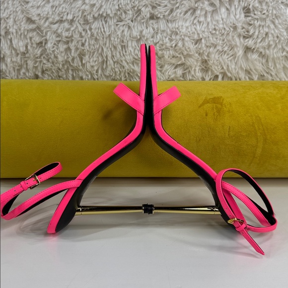 Nine West • Women's Reina Heeled Sandal • Neon Pink • Size 9.5 • - Picture 16 of 17